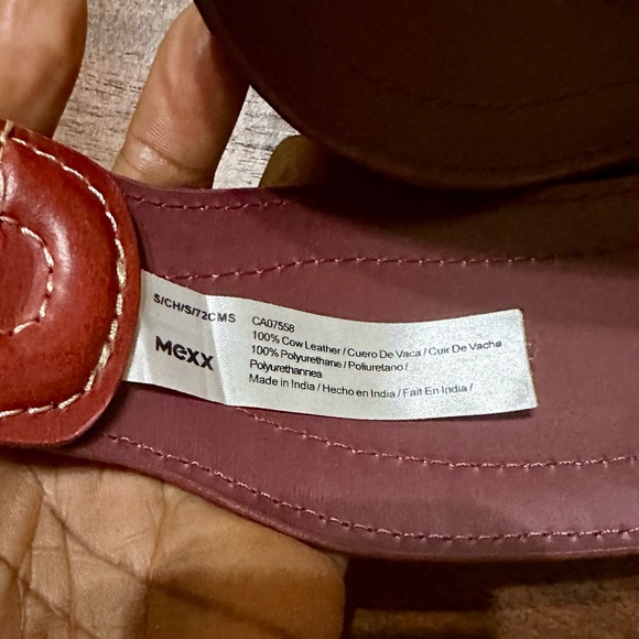 MEXX genuine leather red belt - Picture 15 of 15